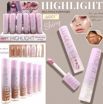 24 PC Liquid Highlighter box with 6 shades