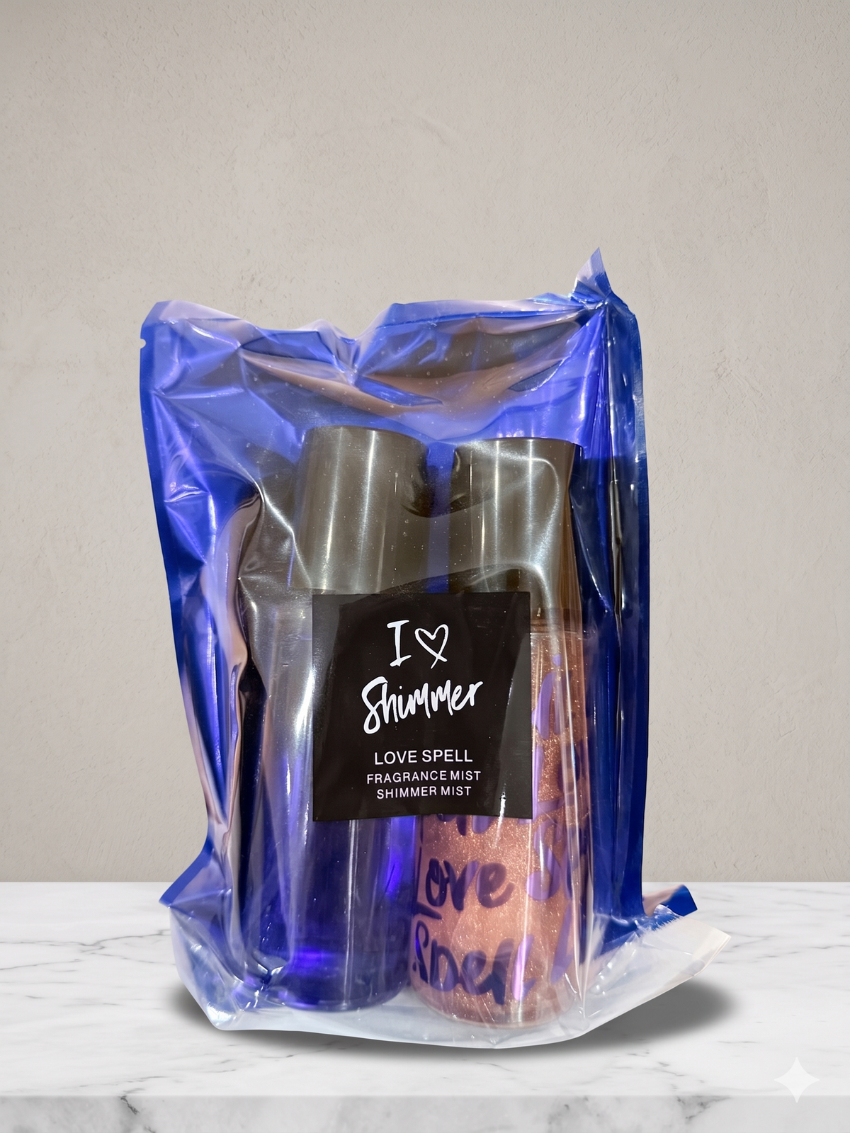I Love Shimmer Gift Pack- Shimmer Spray and Fragrance Spray-Victorias Secret Inspired scents- 2.5 FL OZ