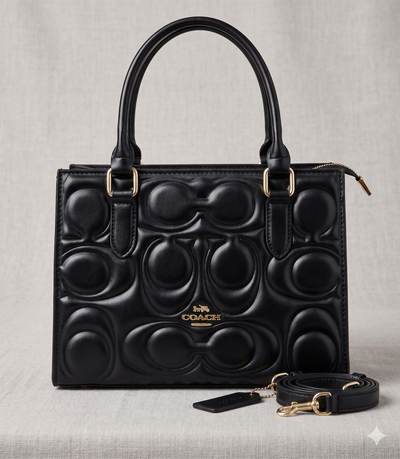 Black Logo Bag 10 inches x 8 inches