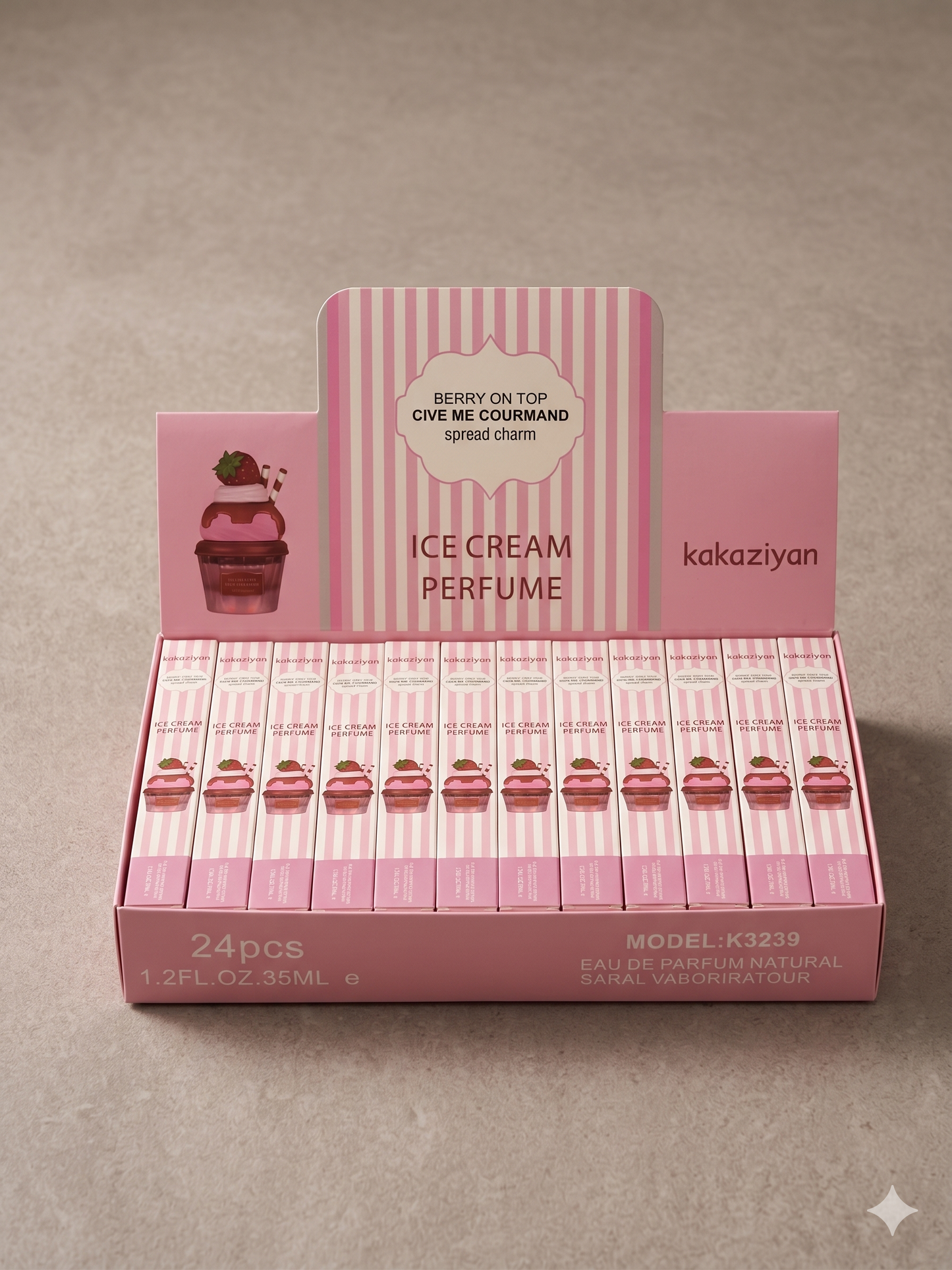 24 PC Strawberry gourmand travel perfume