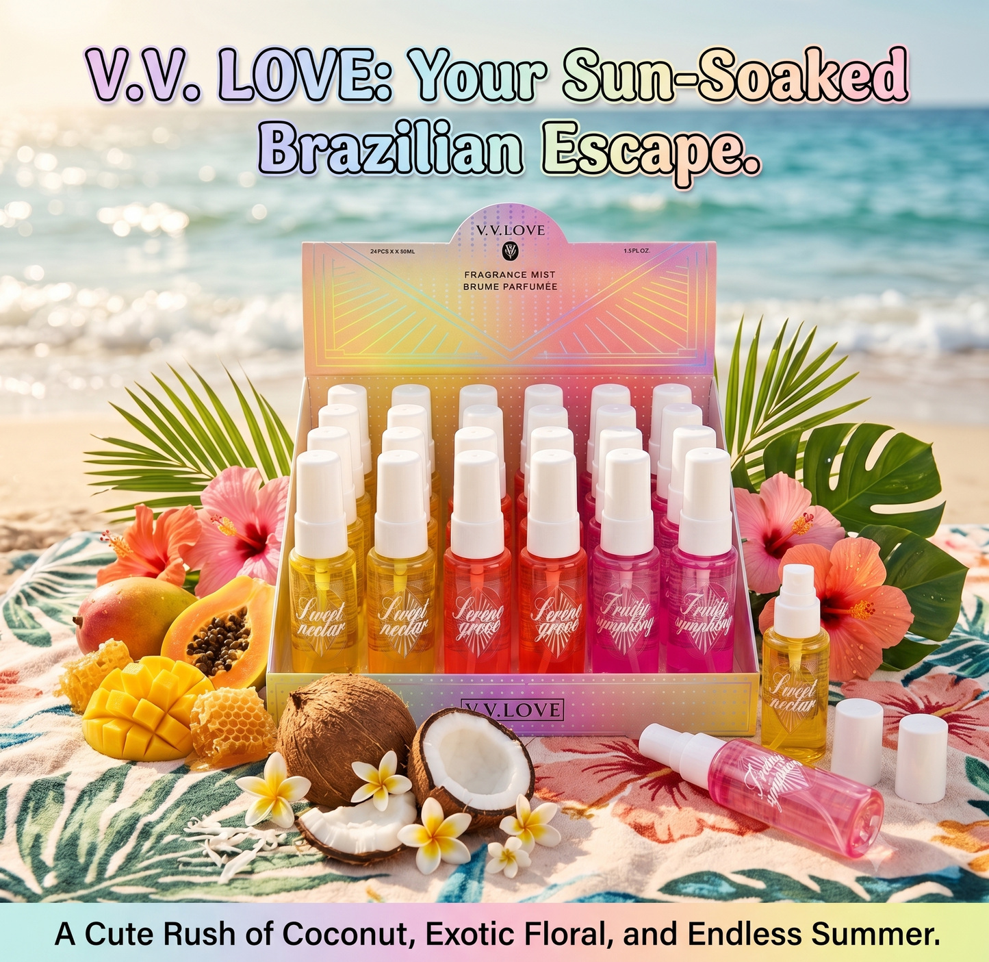 24 PC Sprays Brazilian inspired