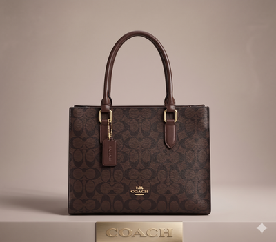 12 Inch Tote Dark brown