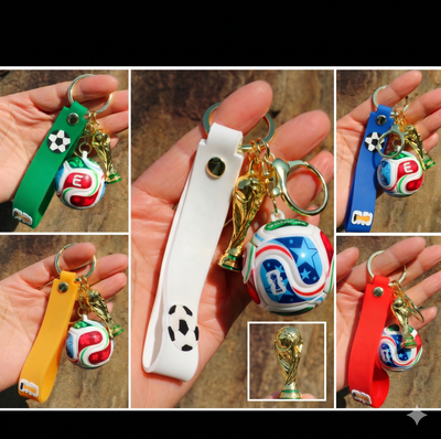5 PC Keychain soccer