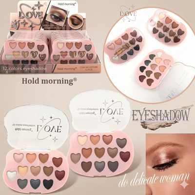 12 PC Display Eyeshadows- Neutral tones