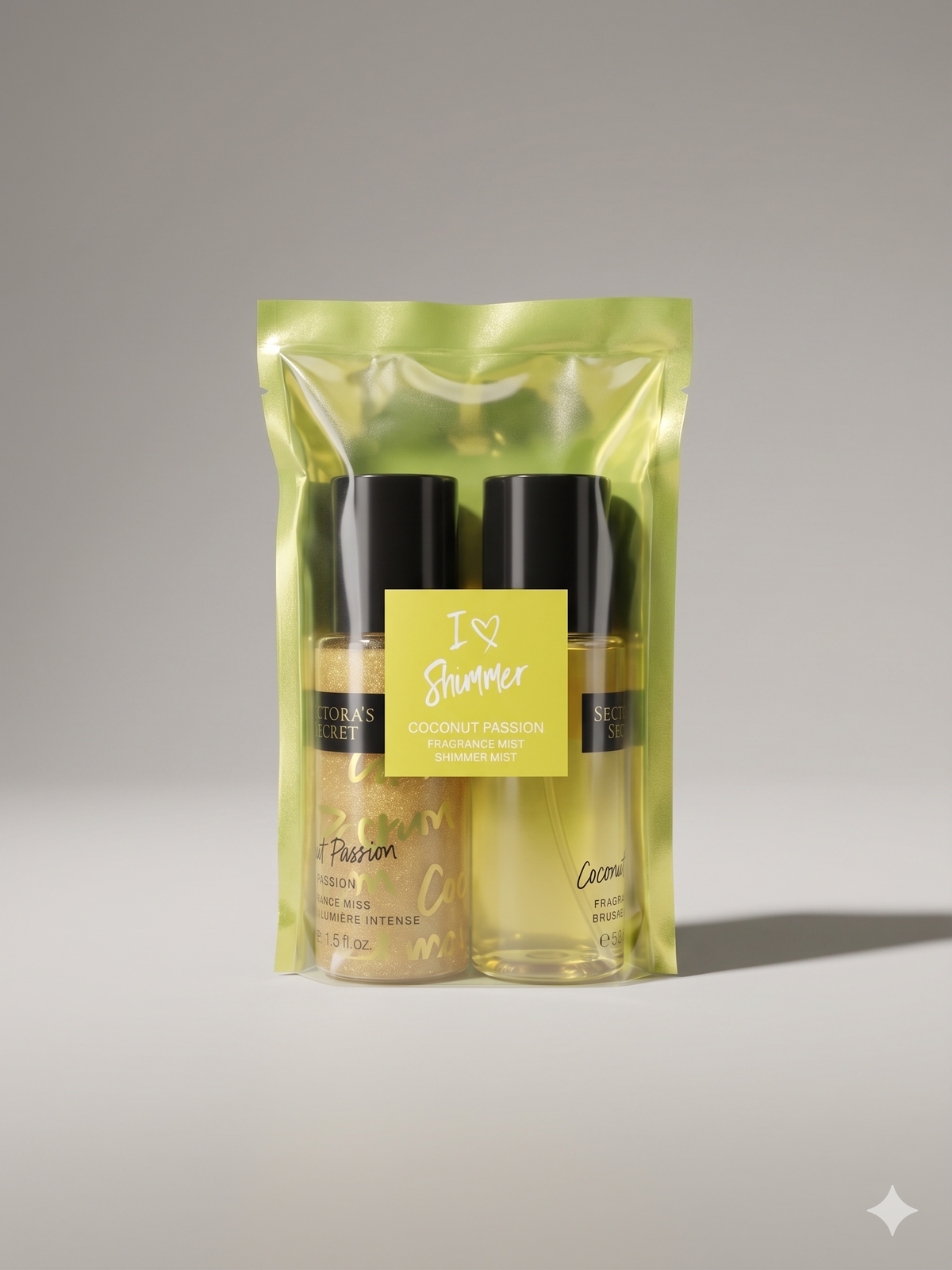 I Love Shimmer Gift Pack- Shimmer Spray and Fragrance Spray-Victorias Secret Inspired scents- 2.5 FL OZ
