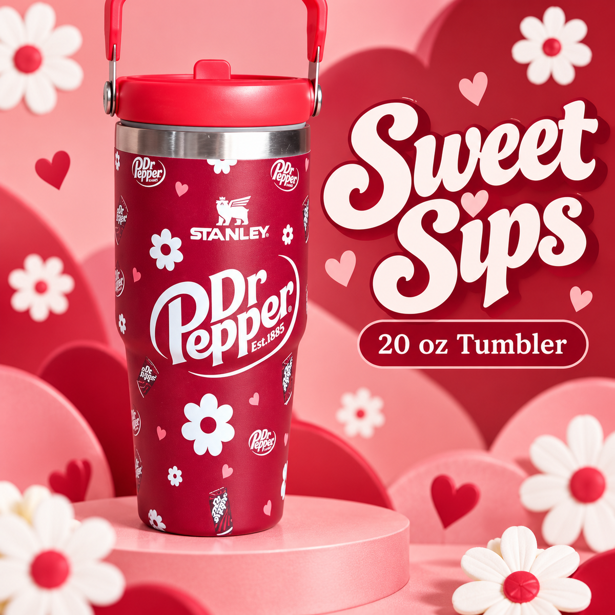 20 oz tumbler red