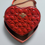 Embossed raised Logo Heart shaped Bag with Strap- HE by ART BOX INCLUDED