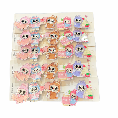 Light up 25 PC Acrylic Labu Hair clips