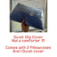 3 PC DUVET COVER- Queen Size- NOT A COMFORTER ‼️