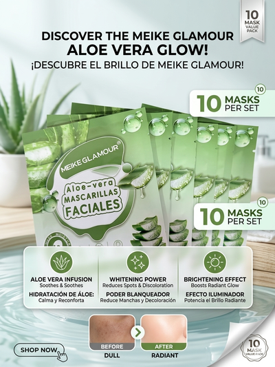 10 PC ALOE VERA SHEET MASK