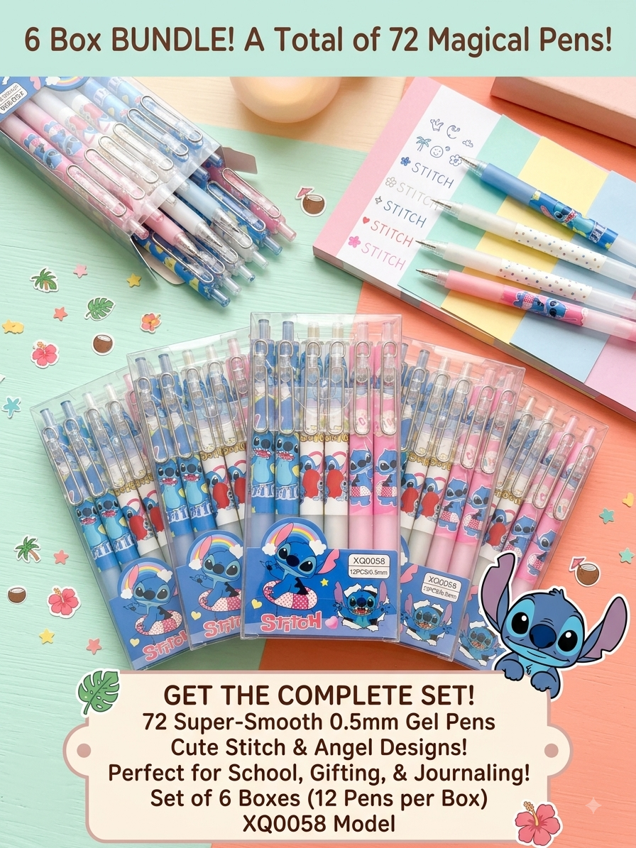 6 Boxes! Black gel pens (72 total pens!)