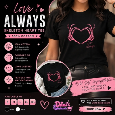 100% Cotton Women's Tee-Skely pink