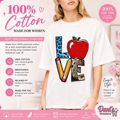 100% Cotton Women's Tee-Teacher