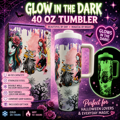 40 OZ tumbler with Gift Box - GLOW IN THE DARK