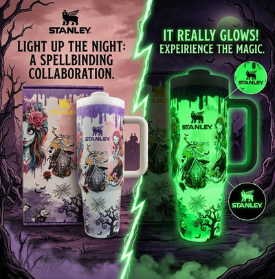 40 OZ tumbler with Gift Box - GLOW IN THE DARK