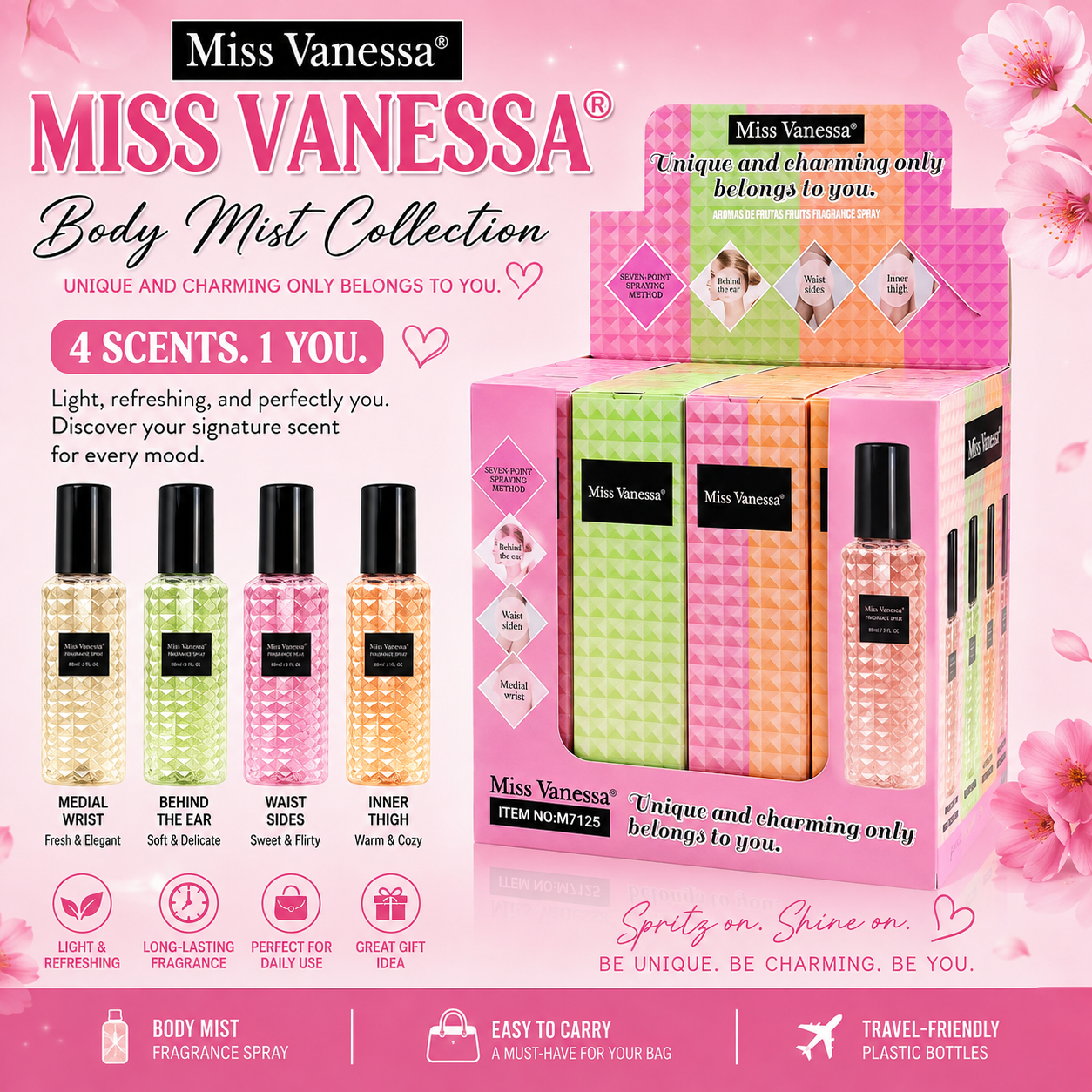 12 PC BOX Miss Vanessa Perfume