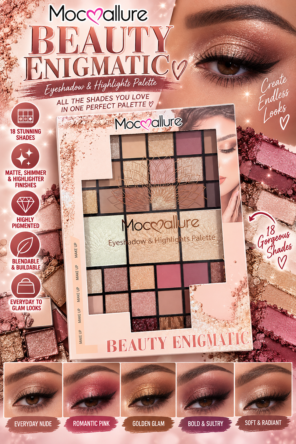 Mocallure Eyeshadow Palette- NEUTRALS