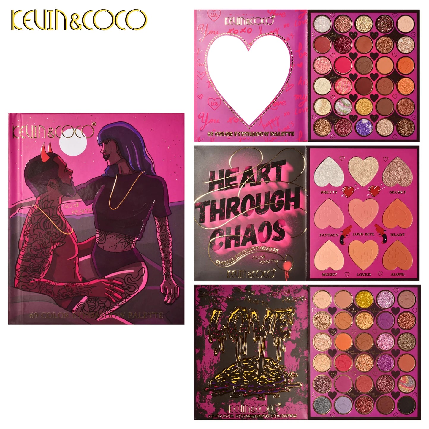Kevin Coco Premium 69 Color Eyeshadow Book