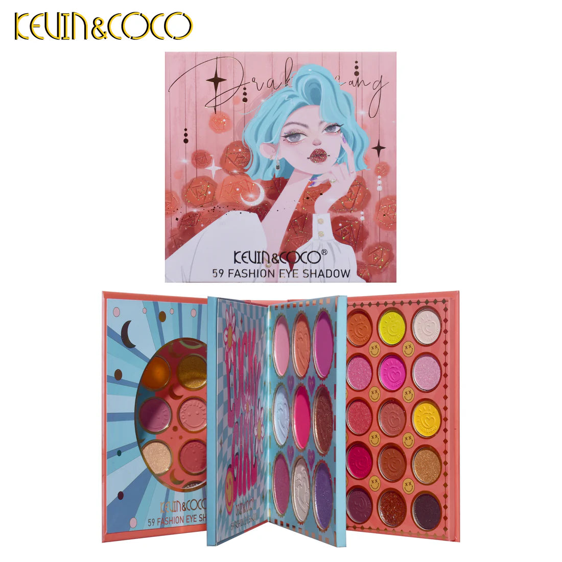 Kevin Coco 59 Premium Eyeshadow Palette Book