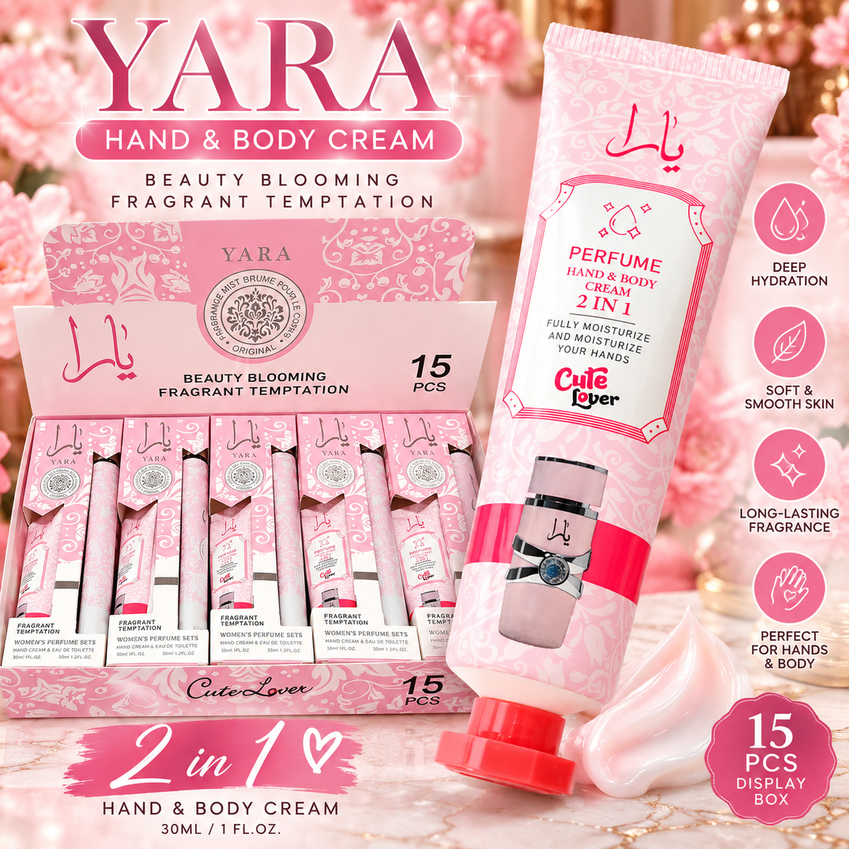 15 PC Travel Duo Pink yara