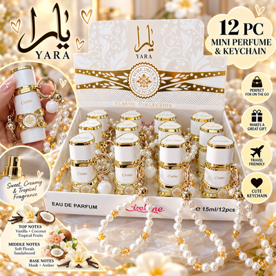 Viral 12PC Perfume Keychain - White