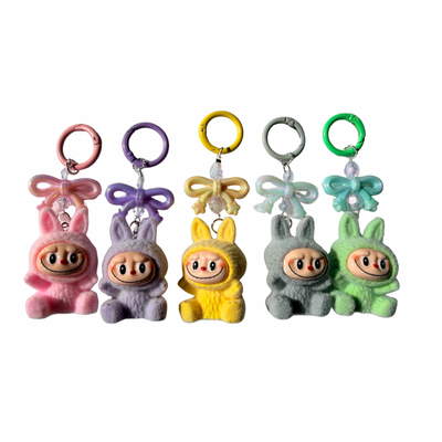 5 PACK Keychains LABU