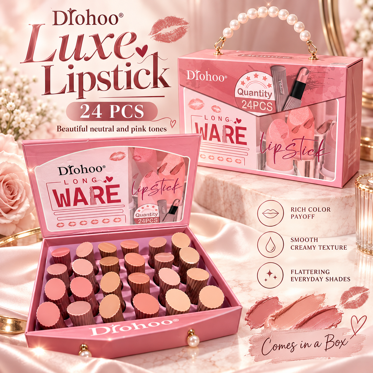 24 PC Liquid Lipstick with box
