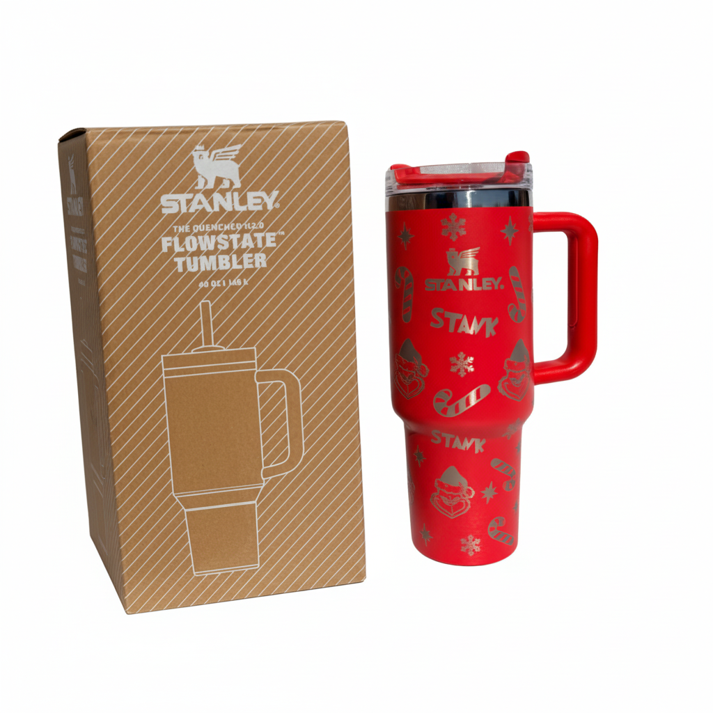 40 OZ MEAN ONE LASERED TUMBLER-RED
