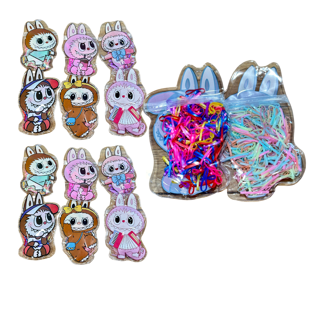 Labu hair Tie with resealable bag - 12 PIECES