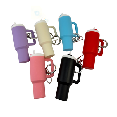 6 PC Mini Tumbler Chapstick holder/Keychain