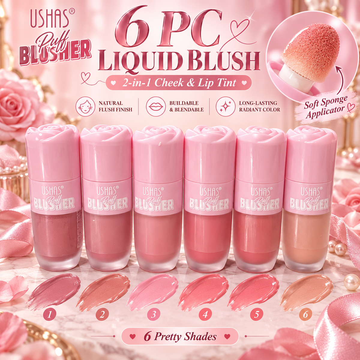 6 PC Liquid Blush