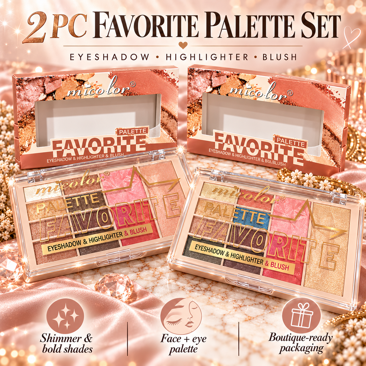 2 PC Eyeshadow Palettes