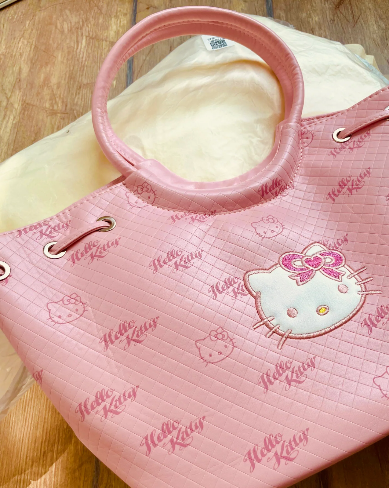 Kitty Pink Tote Bag- ♡ Size: 13.4x10.6x4.7