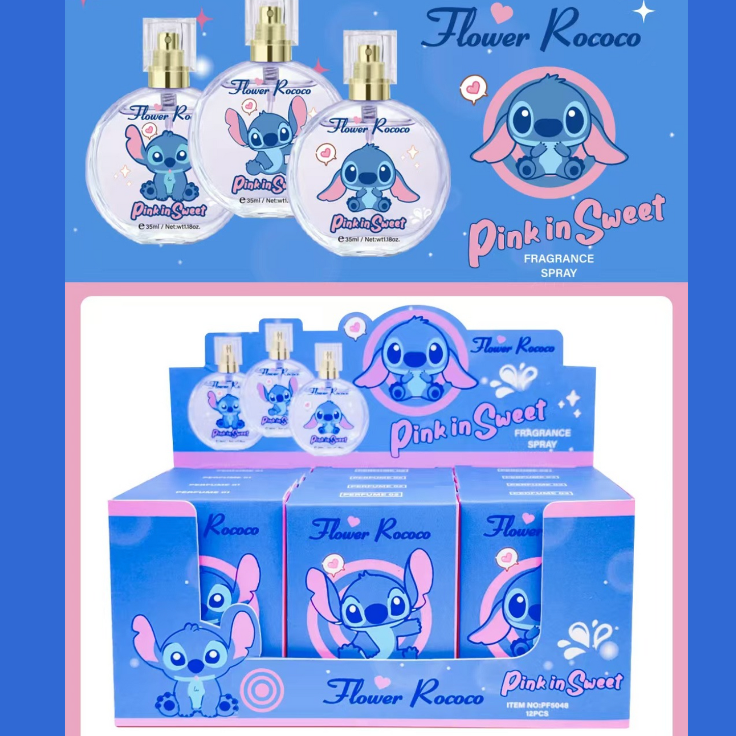 STITCH 12 PCS GLASS PERFUME