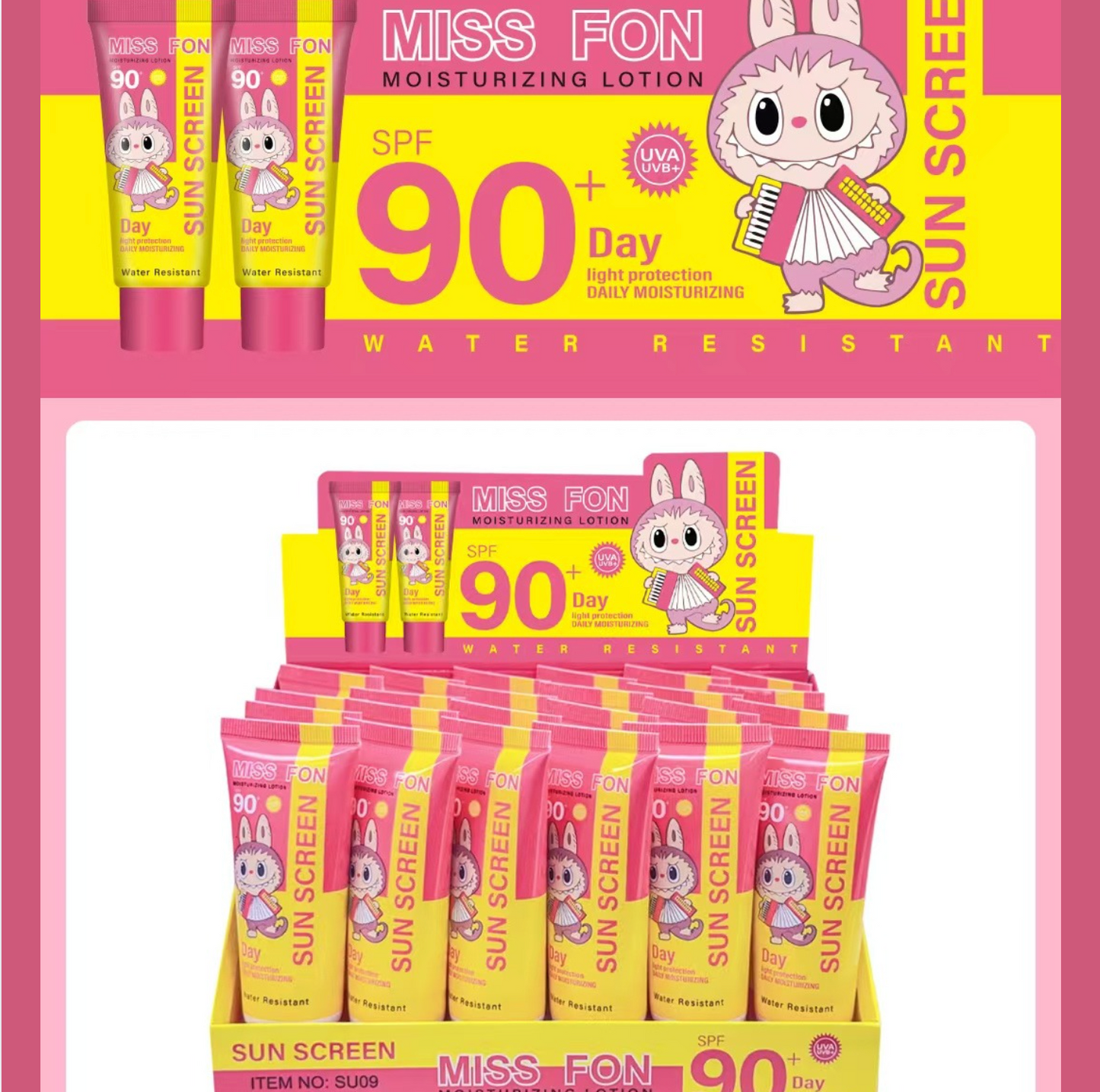 SALE Labubu Sunscreen Lotion 24 Pack