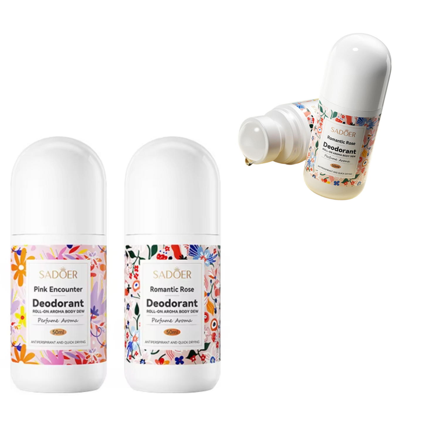 6 Pieces Roll On SADOER Deodorant