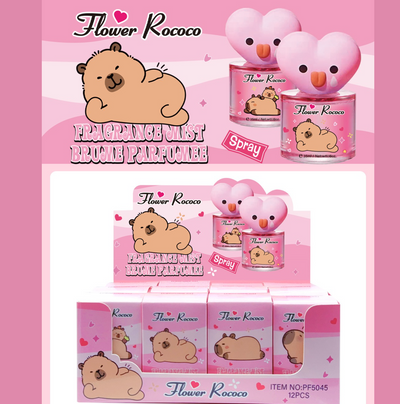 Cappy 12 PC Heart Glass Perfumes