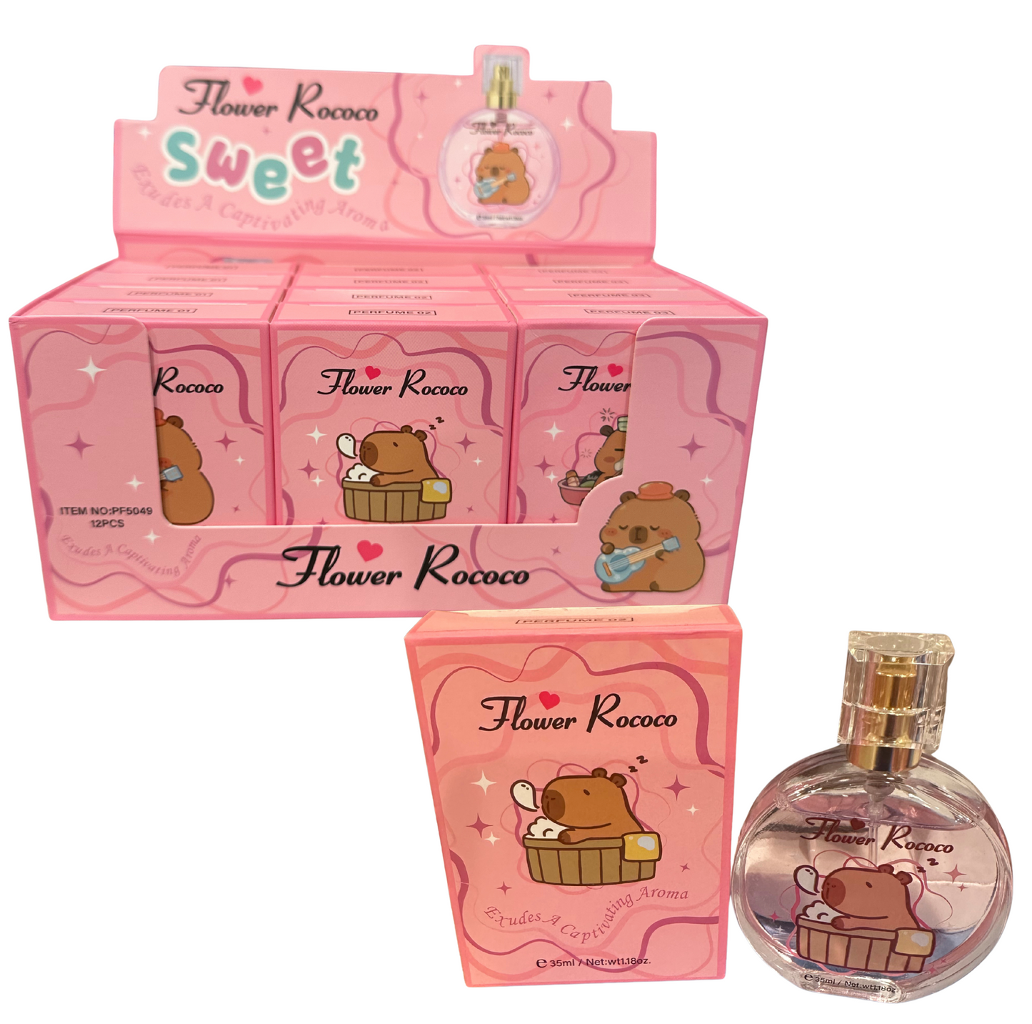 Cappy Perfume 12 PCS Floral sweet and fresh