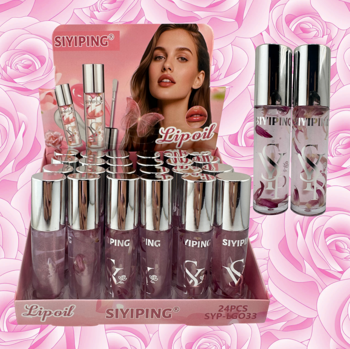 ROSE PETAL LIP OIL-HYDRATING 24 PC