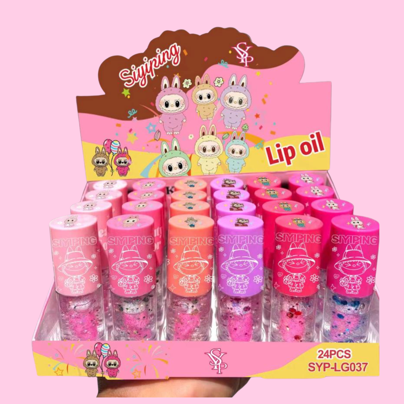 MOISTURIZING LIP GLOSS MONSTERS 24 pcs