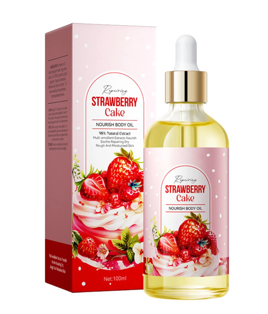 2 PC Sadoer Strawberry Nourishing Body Oil 100 ML