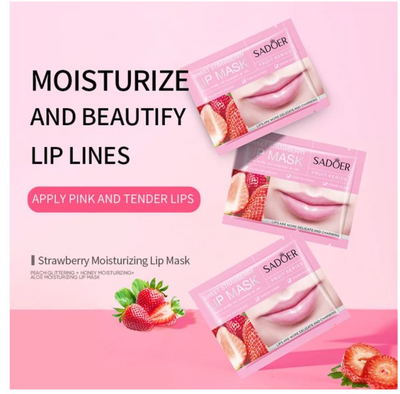 1 Box of 20 PCS Lip Mask SADOER STRAWBERRY