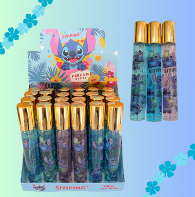24 PC Glass Perfume Monster Blue