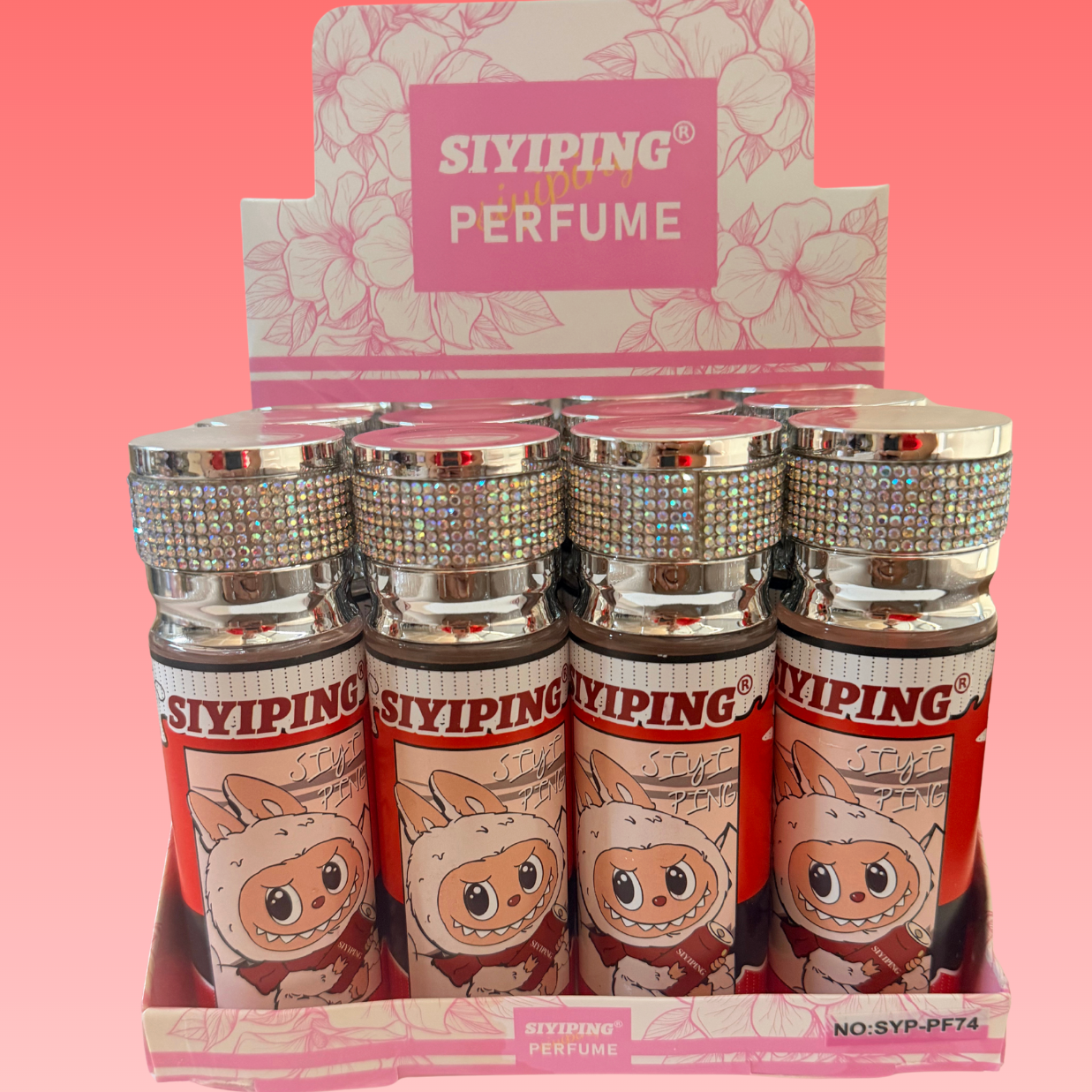 12 PC Rhinestone Perfume- Fresh Scent