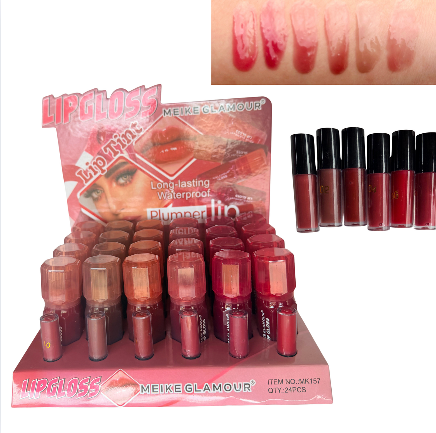 24 PC Lip Gloss with testers- Fruity and bubble gum flavors