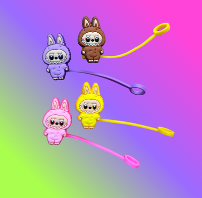 4 PC Straw Topper 40OZ Tumbler -Monsters