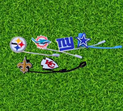 6 PC Straw Topper 40OZ Tumbler -TEAMS