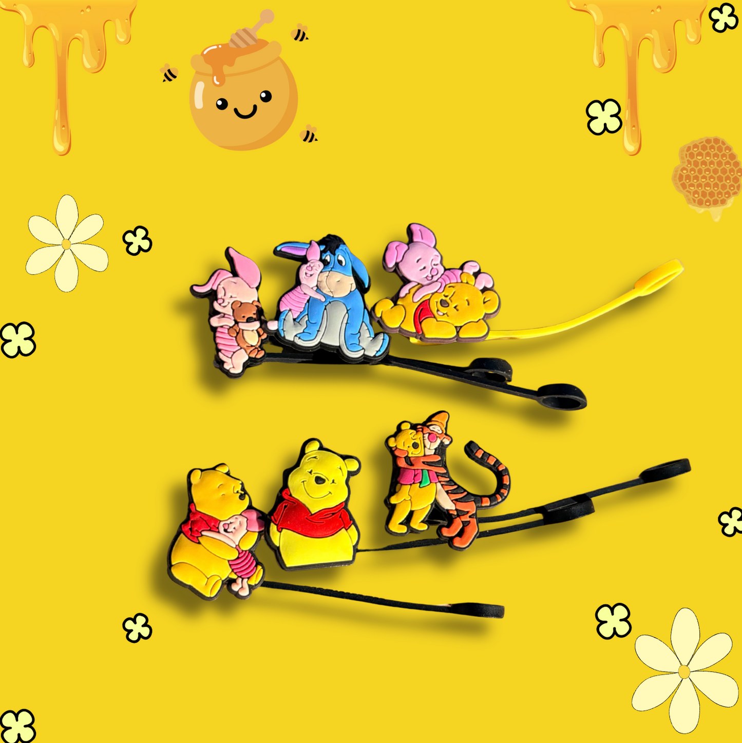 6 PC Straw Topper 40OZ Tumbler -POOOOH