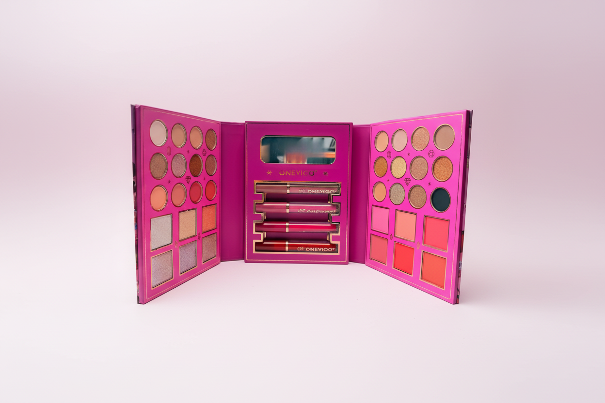 1 PC Eyeshadow Book with Matte Liquid Lipstick inside