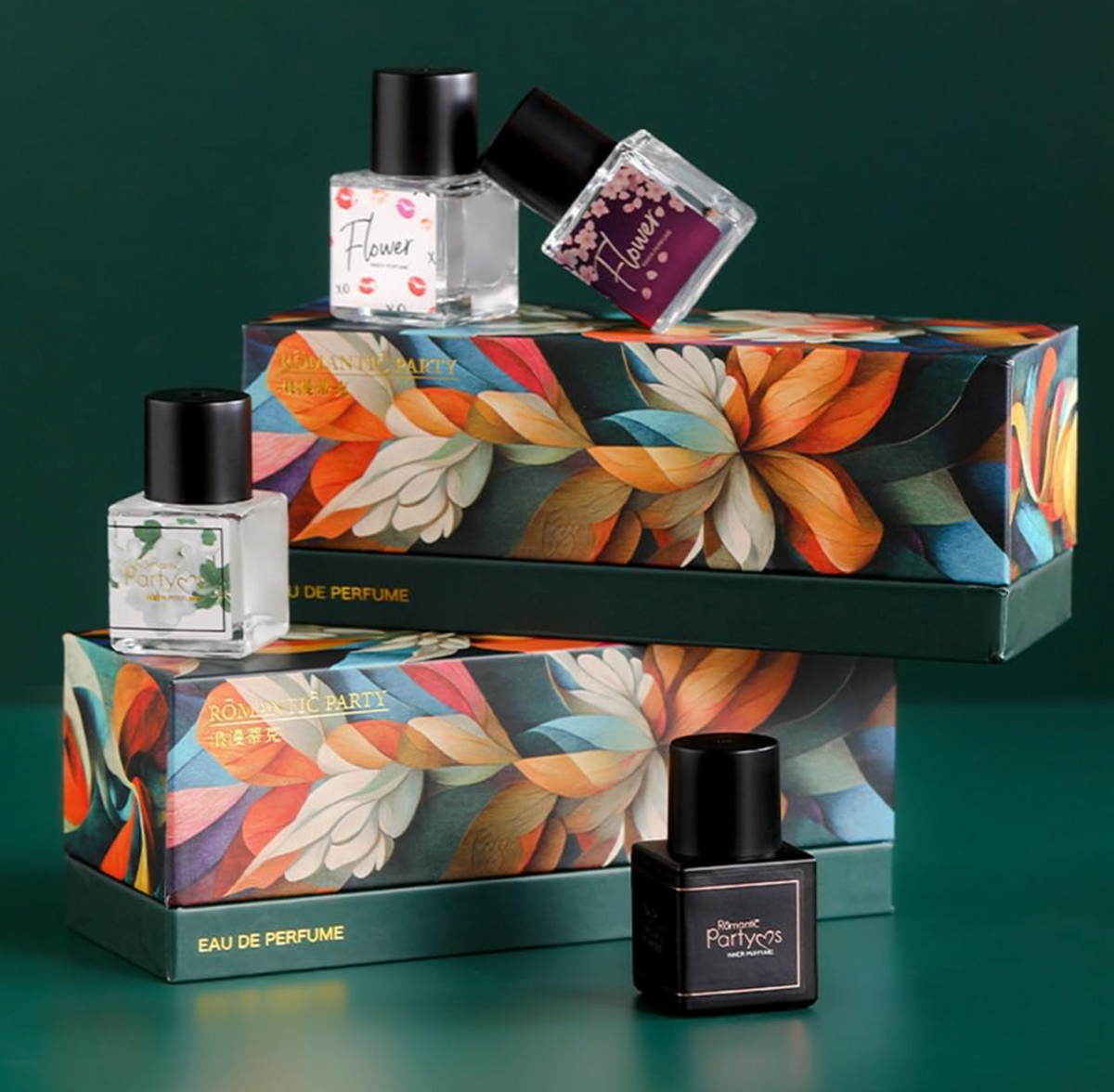 Mini Concentrated Perfume Oil Gift set- .34 FL OZ each scent- Floral Rose